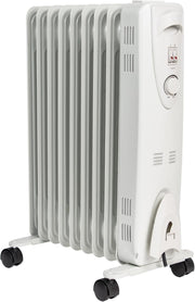 2000W Oil Filled Heater Radiator Portable Electric Adjustable Thermostat