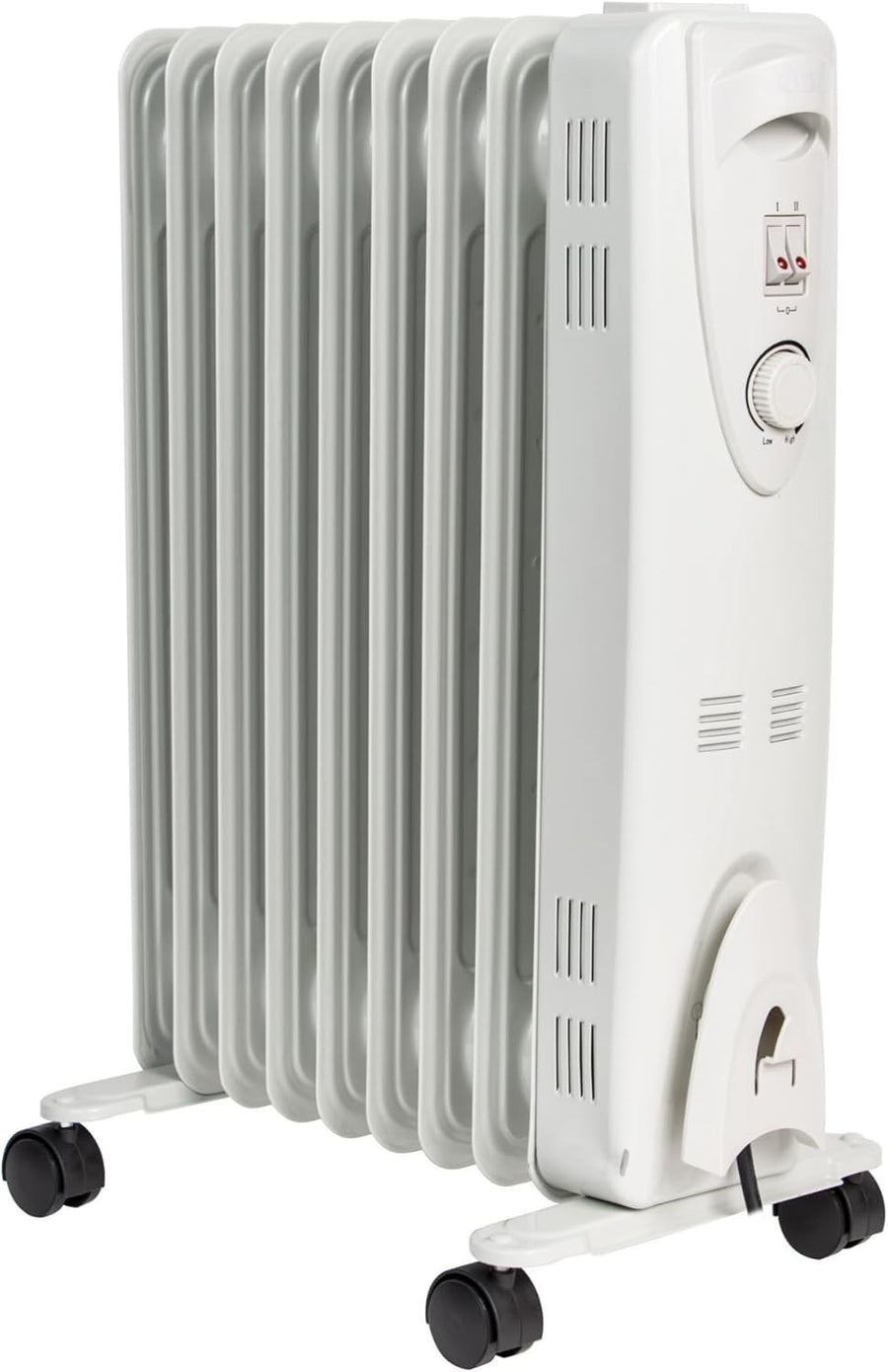 2000W Oil Filled Heater Radiator Portable Electric Adjustable Thermostat