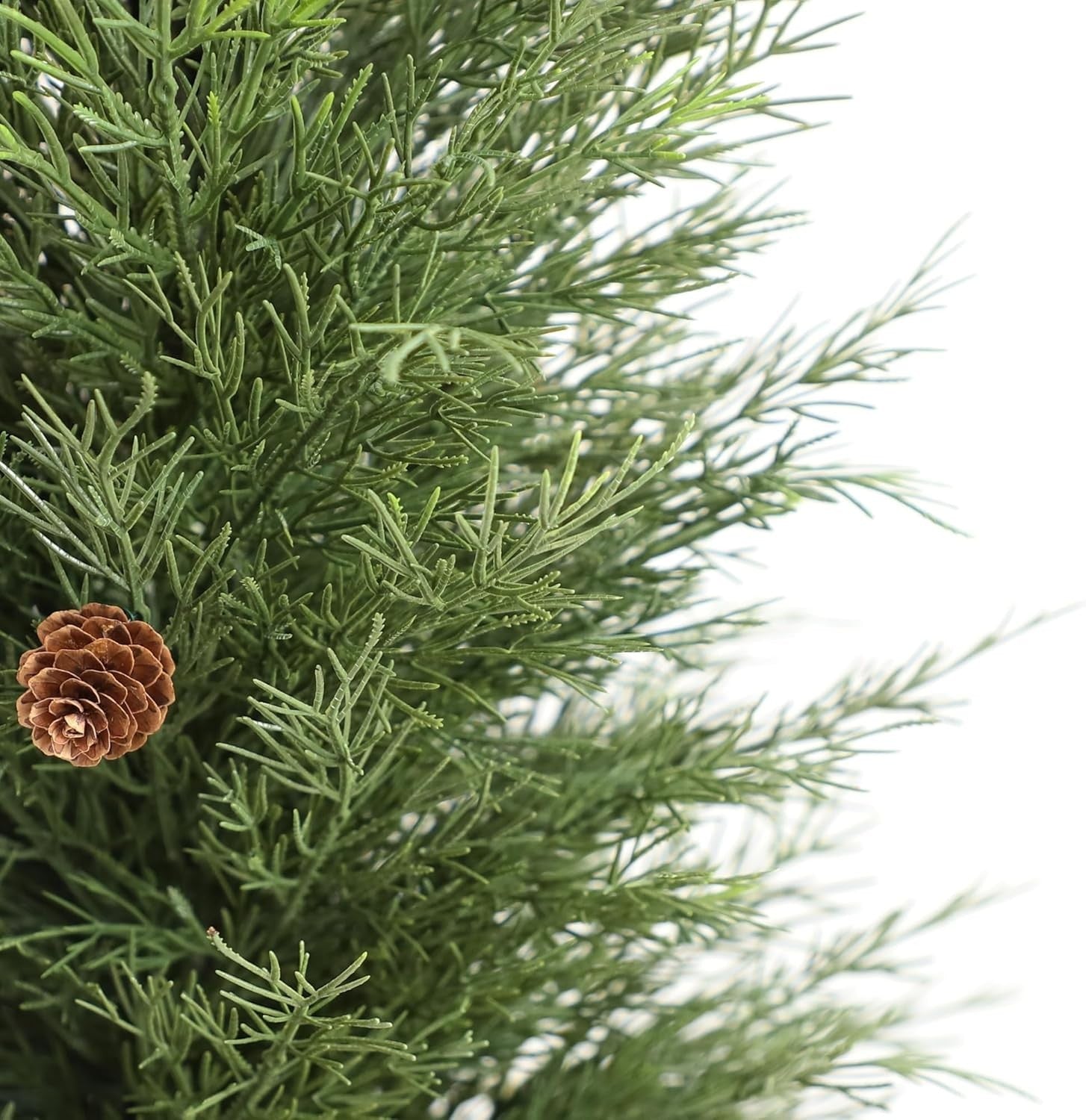 3ft Cedar Topiary Trees with Pine Cones Set of 2 Indoor Outdoor Home Decoration