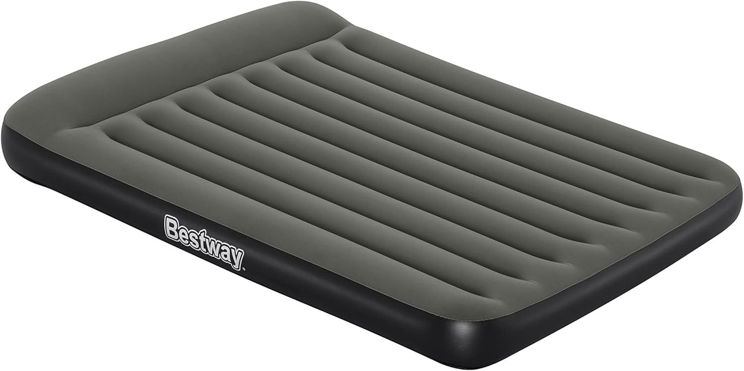 Air Bed Double XL Built-In Battery Pump Inflatable Mattress Queen Grey