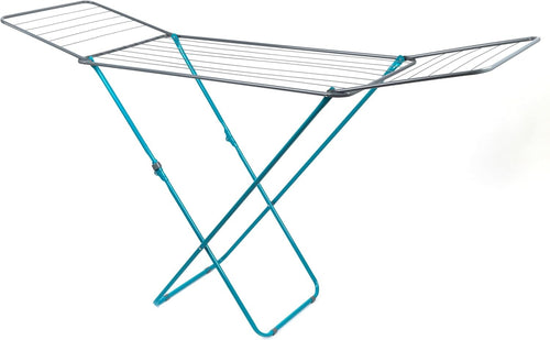 18m Folding Clothes Airer Drying Rack Winged Freestanding Indoor Laundry