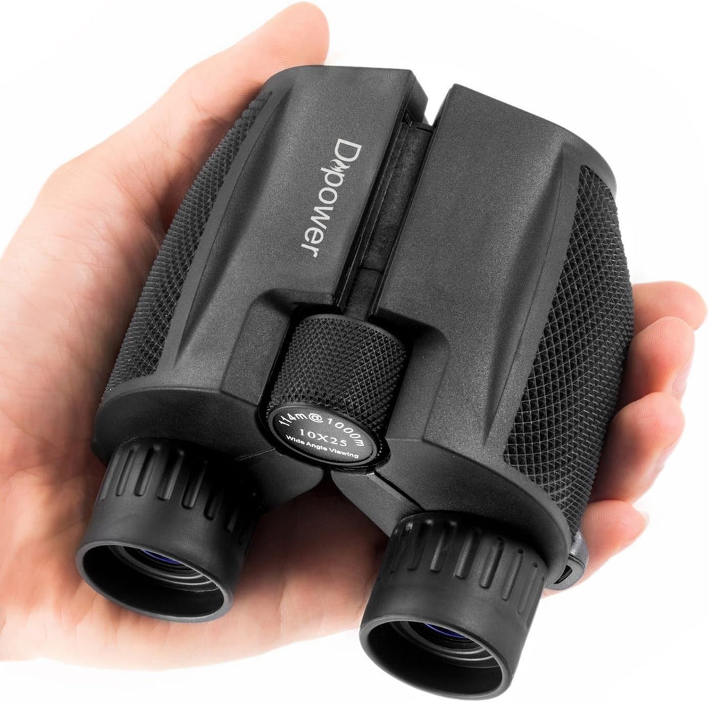 10x25 Compact Waterproof Binoculars HD Folding Travel Hiking Bird Watching