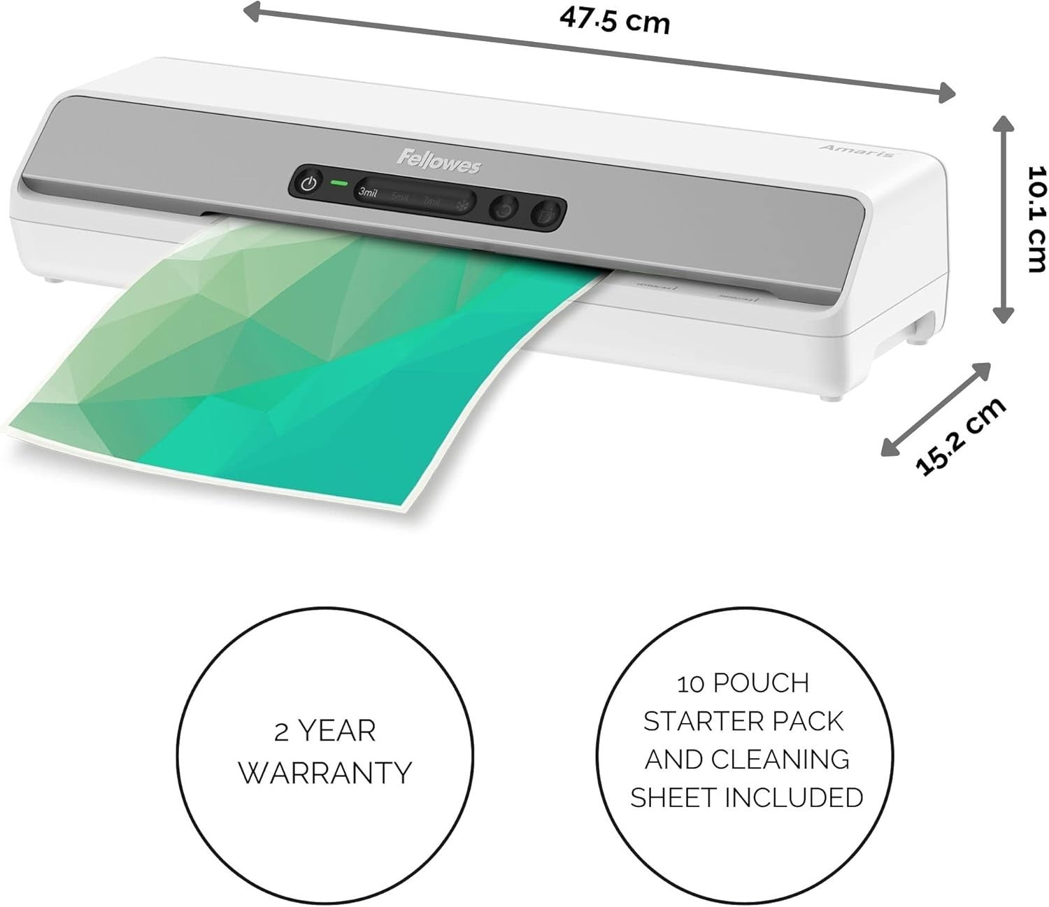 A3 Laminator 60s Warm-Up Anti-Jam Auto Shut-Off 80–175 Micron