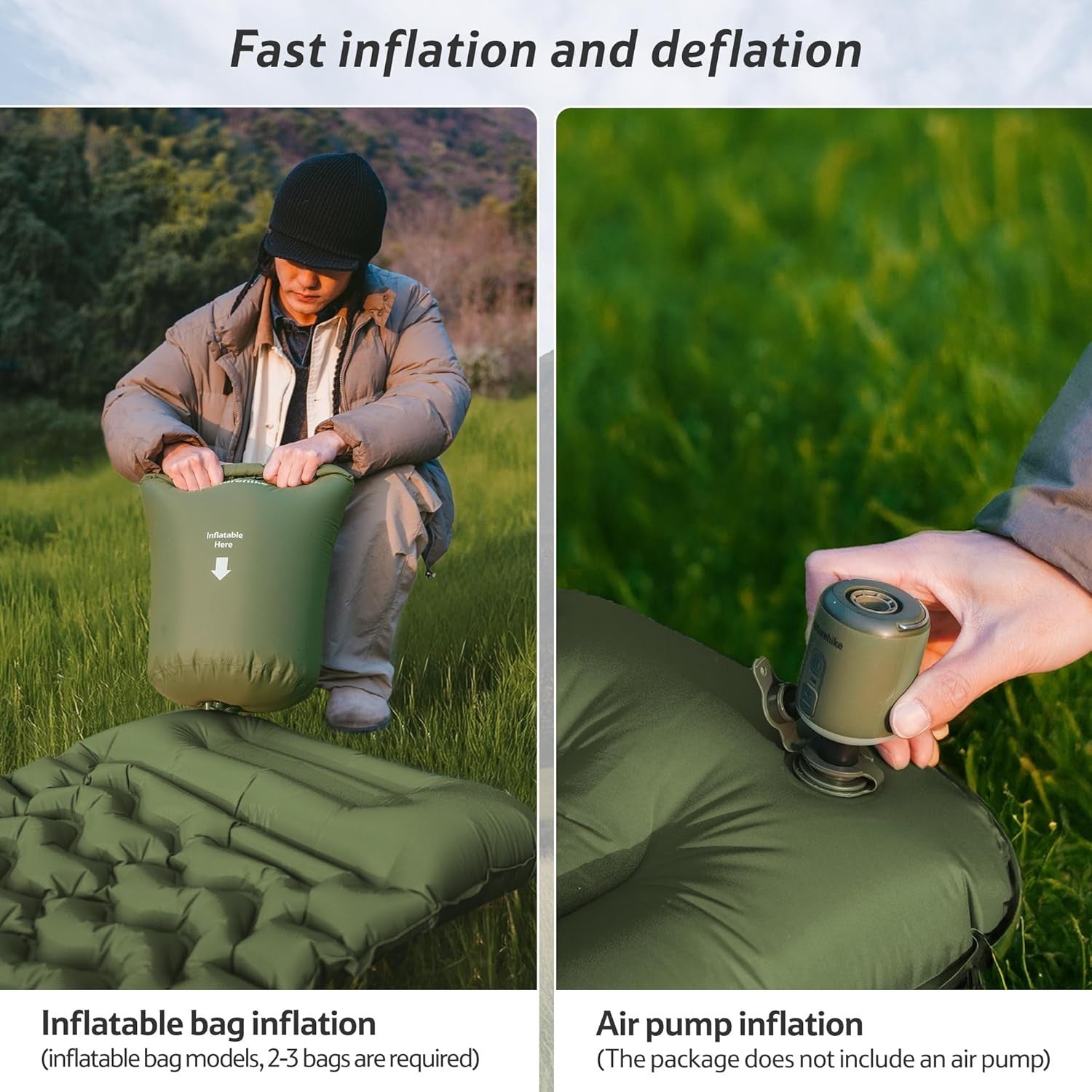 Ultralight Inflatable Camping Sleeping Mat – Self-Inflating, Waterproof, Compact
