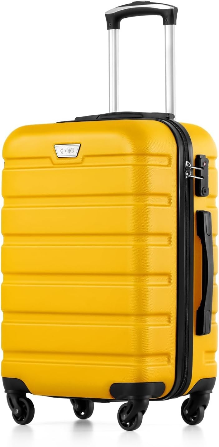 20in Cabin Suitcase EasyJet Carry On Hard Shell TSA Lock 360 Spinner