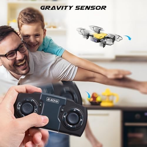 720P HD Mini Drone Foldable Quadcopter WiFi Camera Altitude Hold Yellow