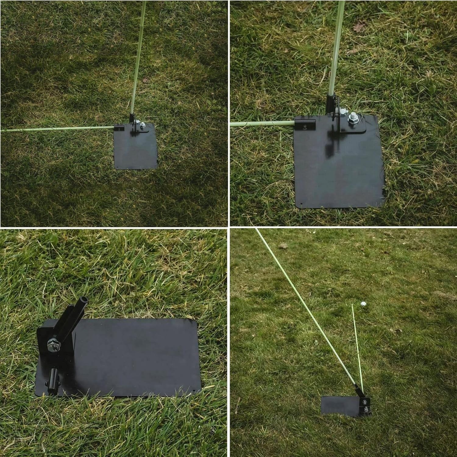 Golf Alignment Stick Holder Swing Plane Trainer Plate with Arm Band