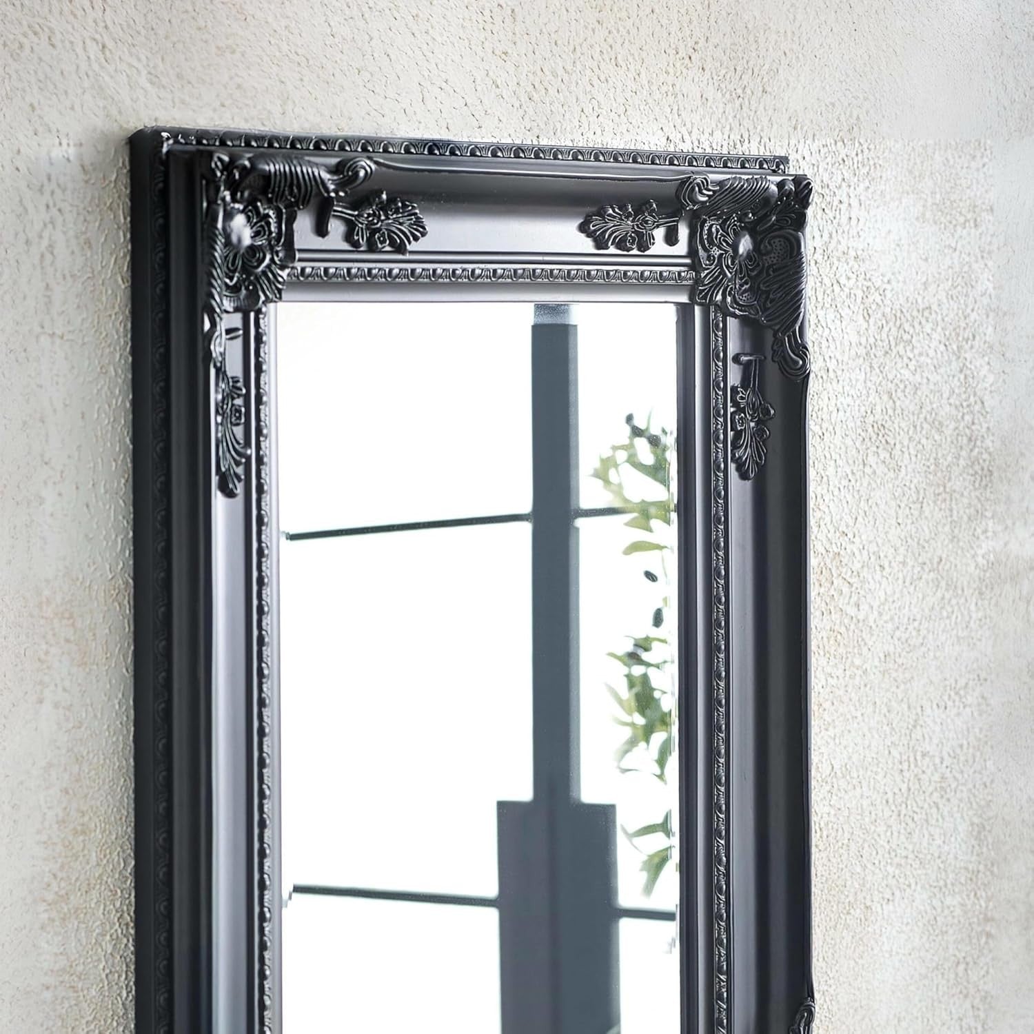 Full Length Antique Wooden Wall Mirror 130x40cm – Bedroom & Living Room