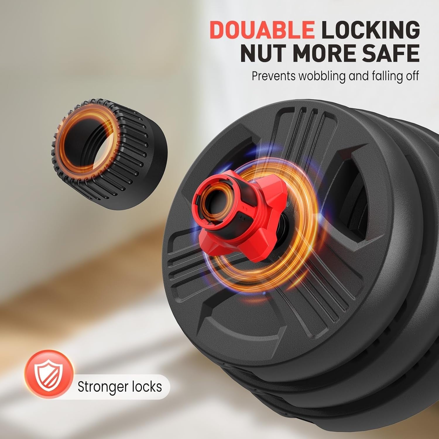 60LB Adjustable Dumbbells Set 2 in 1 Barbell Connector Home Gym