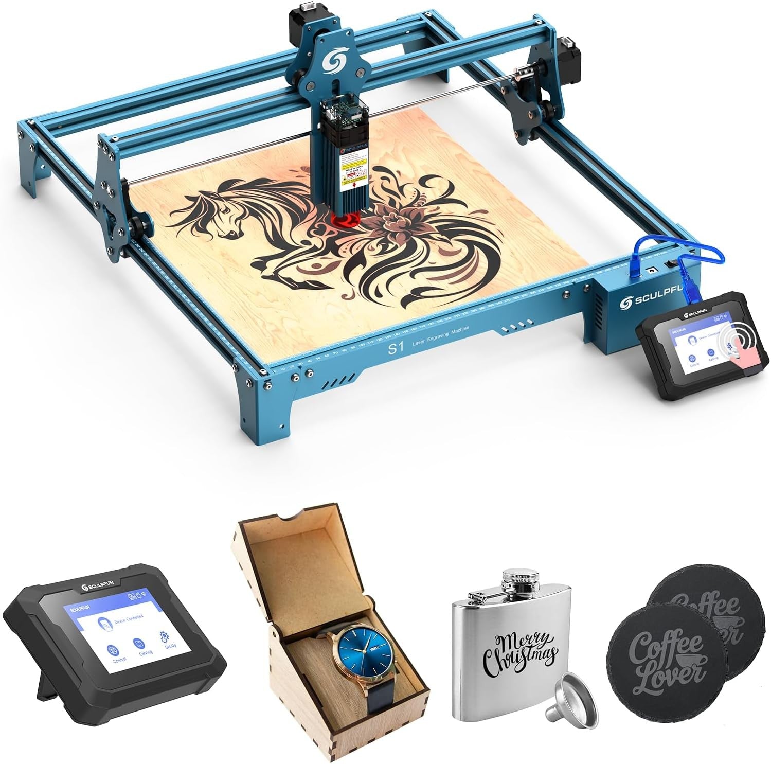 Laser Engraving Machine 5.5W High Precision Wood Metal Acrylic Cutter