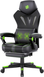 Ergonomic Massage Gaming Chair 135° Recline Footrest 330lb