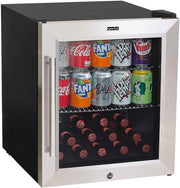 50L Mini Fridge Drinks Cooler Lockable Quiet Countertop Beer Wine