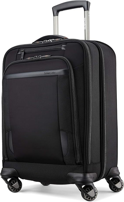 Expandable Carry On Spinner Suitcase Ballistic Nylon USB TSA Lock
