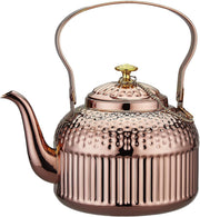 Copper Stainless Steel Teapot 1.2L Infuser Loose Leaf Tea Pot 6 Cups
