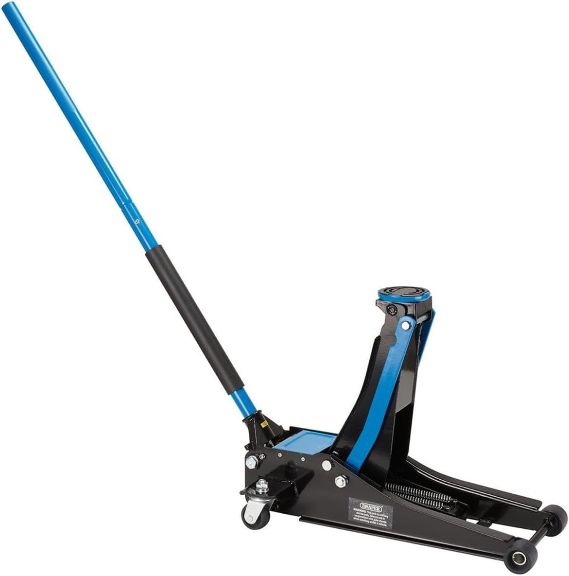 2.25 Ton Low Profile Trolley Jack Twin Piston Fast Lift 75–505mm Blue Heavy Duty