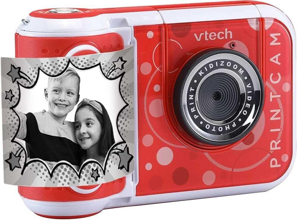 Kids Instant Print Camera Video Recorder Selfie Camera Games Red Toy