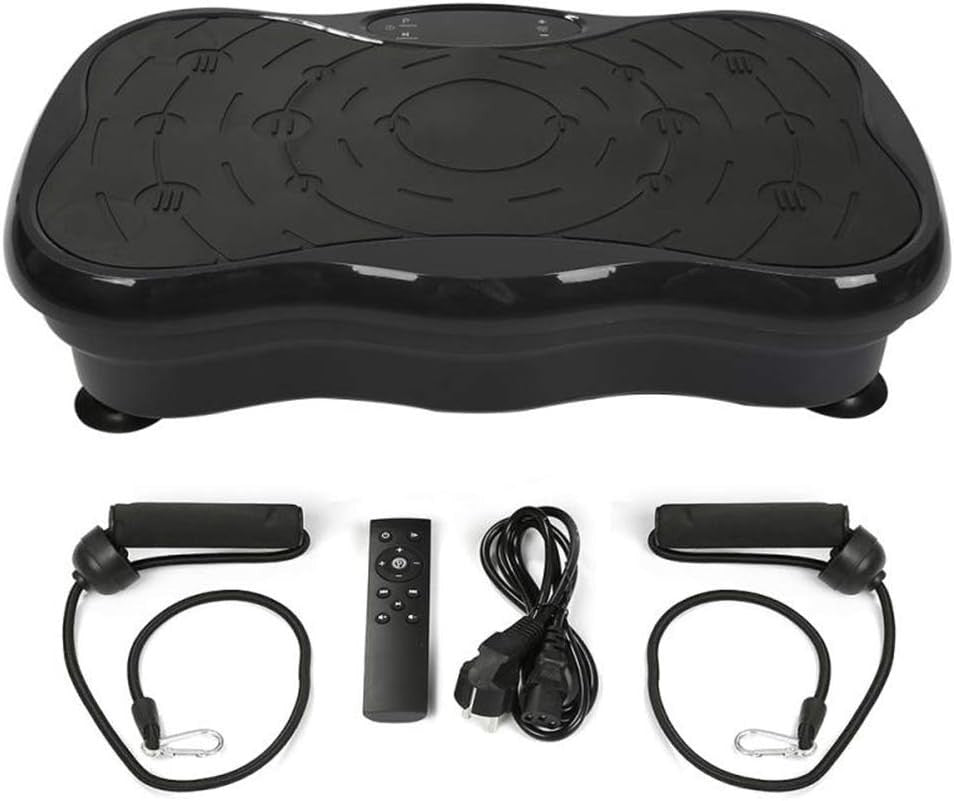Portable Vibration Plate Massager Bluetooth Remote Home Fitness 264lb