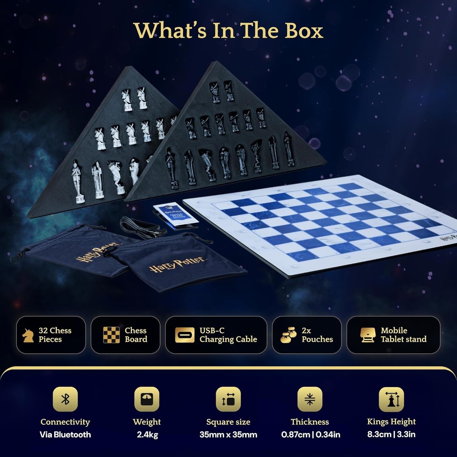 Light-Up Electronic Wizard Chess Set | Smart AI Board Game | Adults & Kids Gift