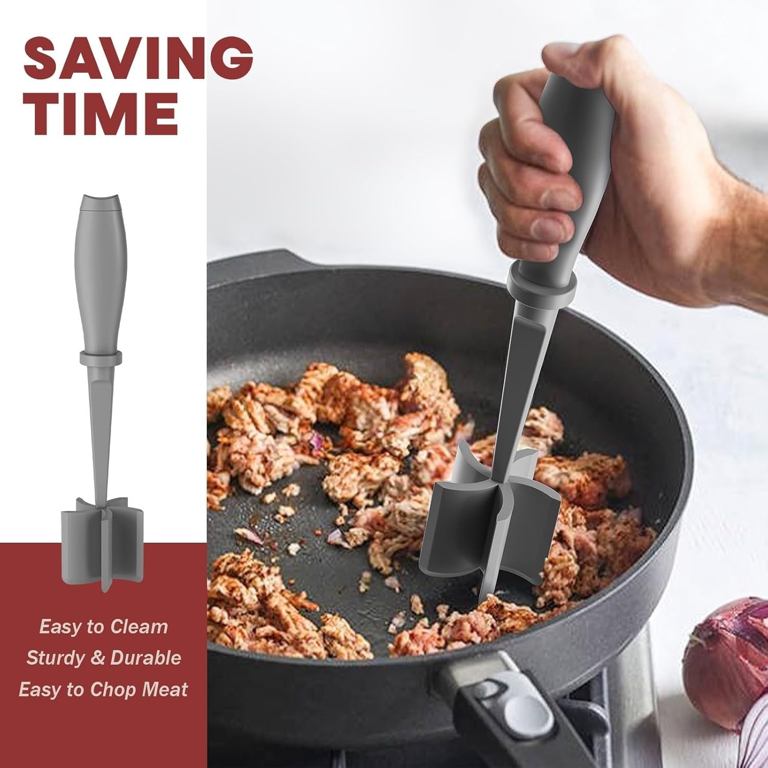 Hamburger Meat Chopper Ground Beef Masher Nylon Kitchen Tool
