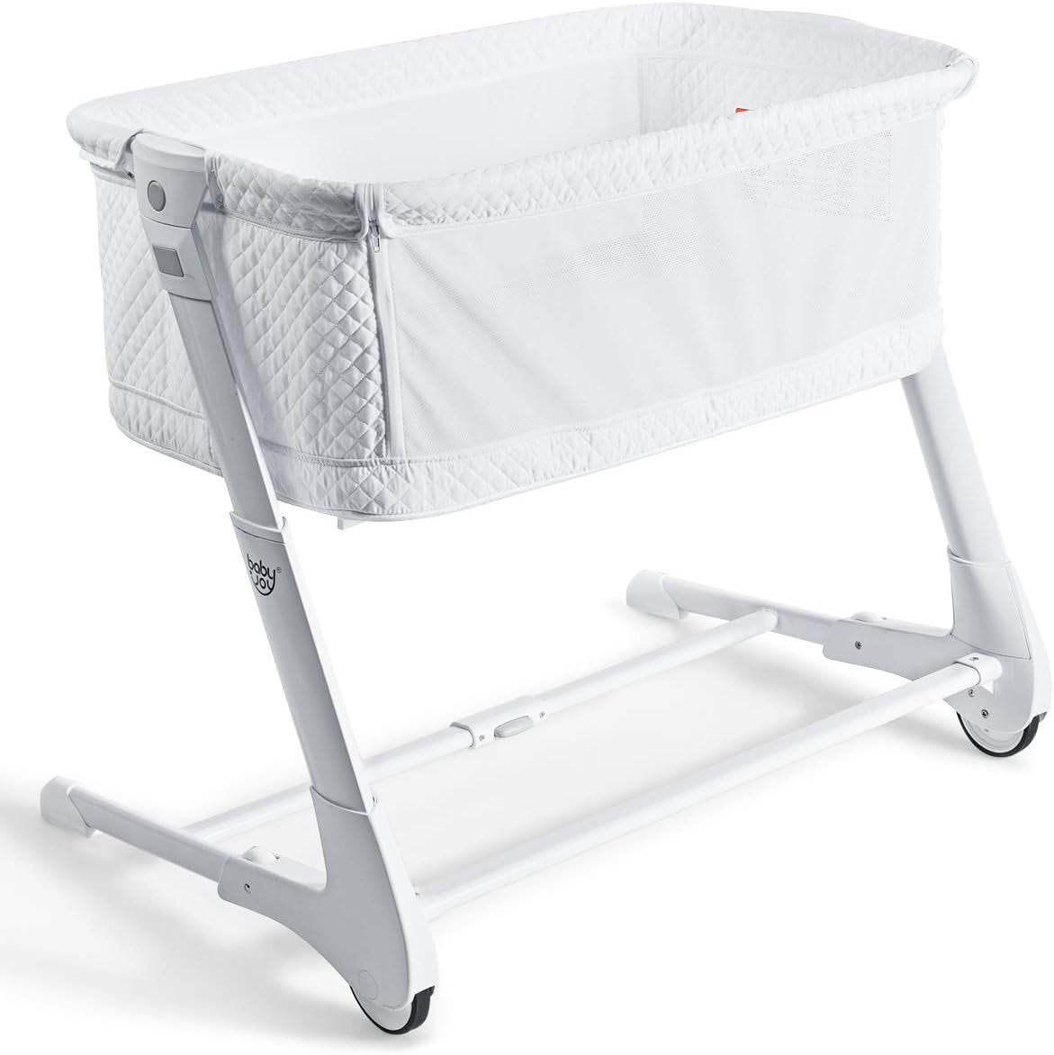 2in1 Baby Bedside Crib Adjustable Bassinet Sleeper Bed Detachable Side Mesh