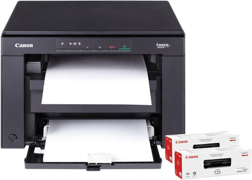 Compact Mono Laser Printer Bundle | Print, Scan & Copy, 2 Toners