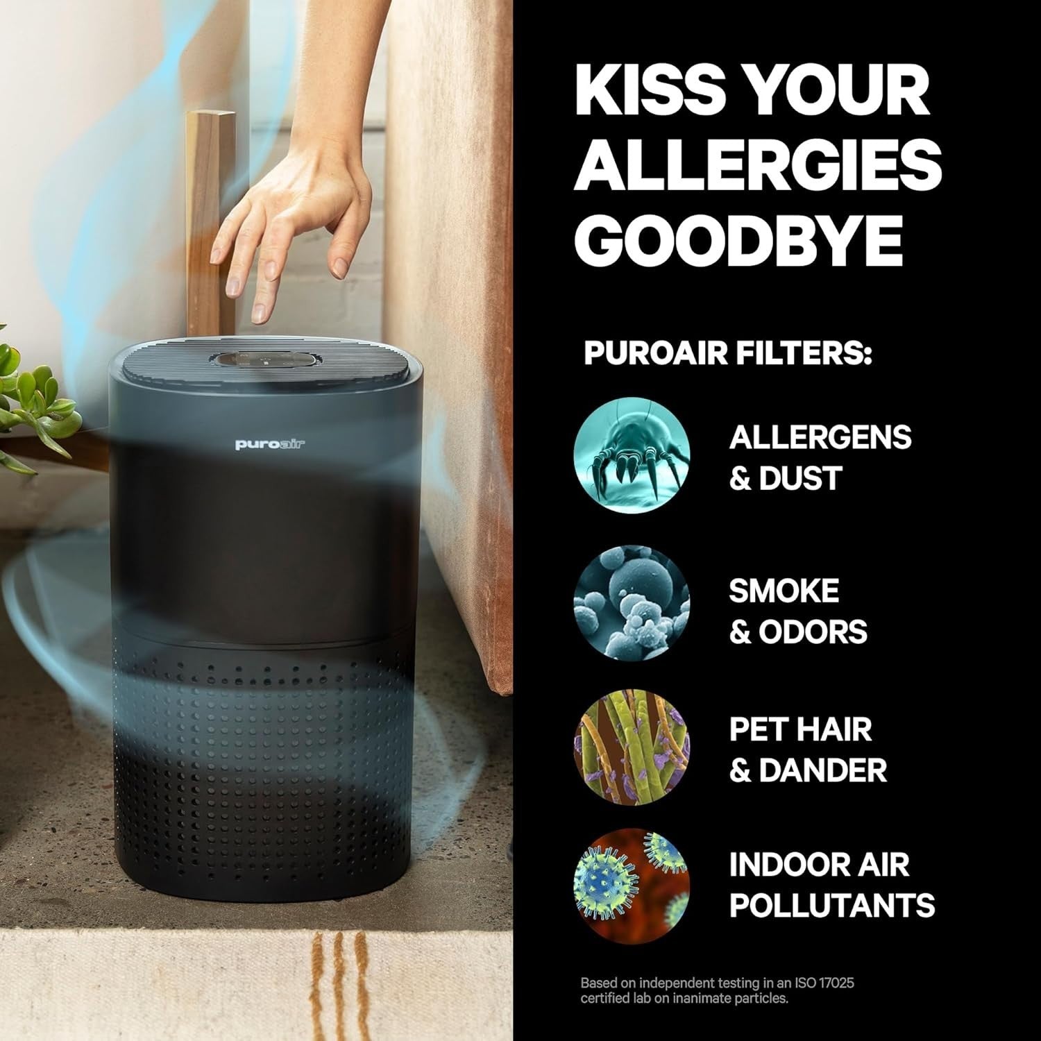 HEPA 14 Air Purifier Large Room 1,115 Sq Ft Quiet Allergy Smoke Odor