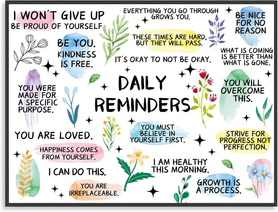 Motivational Quotes Wall Art Poster 16x12