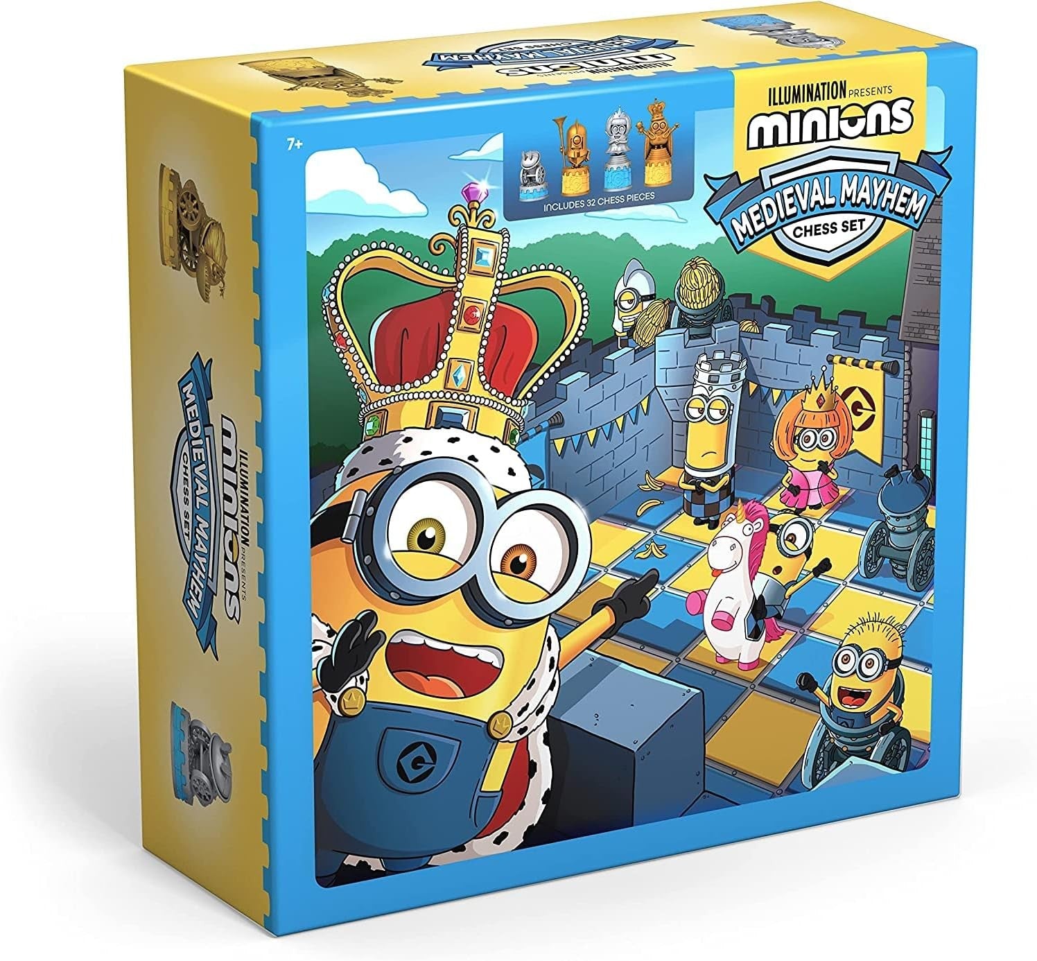 Minions Medieval Mayhem Chess Set – Detailed Figures & 18.5" Board Gift