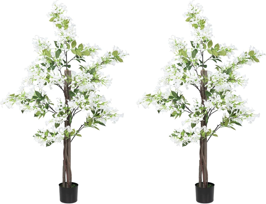 150cm Artificial Honeysuckle Plant Set of 2 Weighted Pots Indoor Outdoor Decor