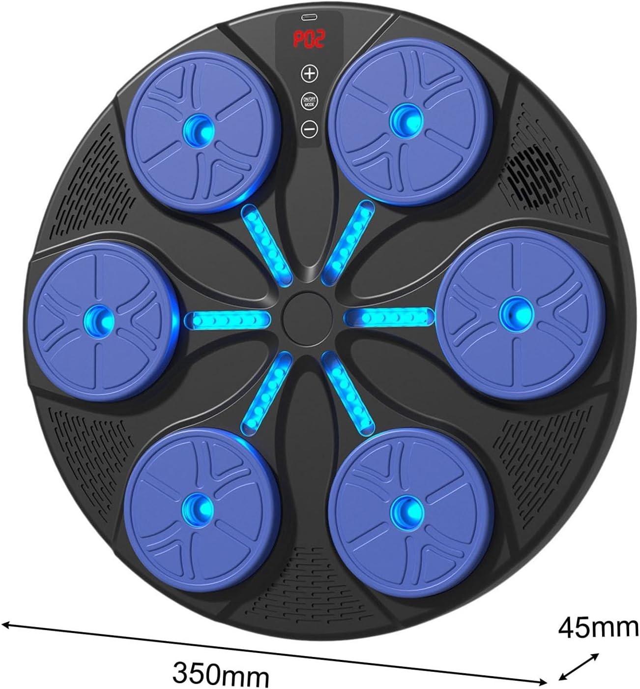 Music Boxing Machine Bluetooth LED Punch Pad Wall Mount Home Gym Trainer