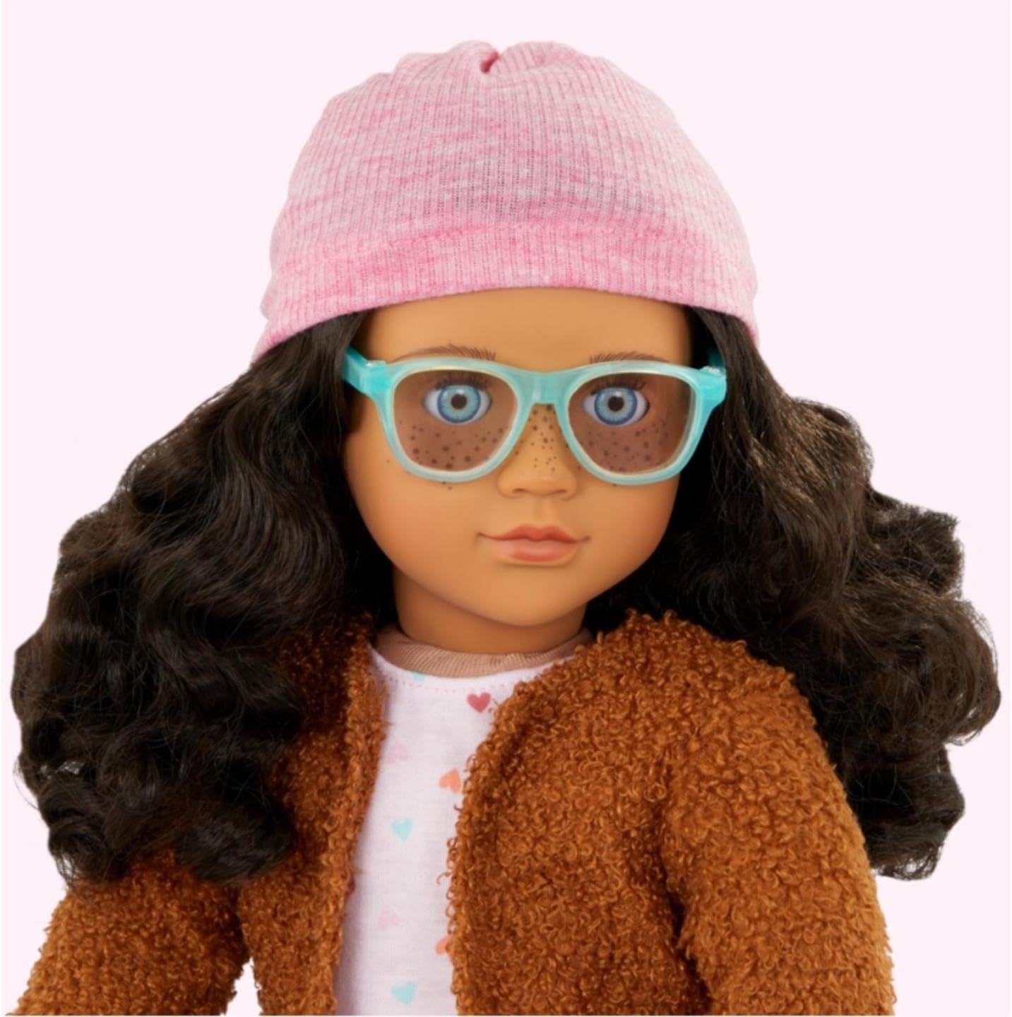 18in Travel Doll with Rolling Luggage Playset Realistic Features