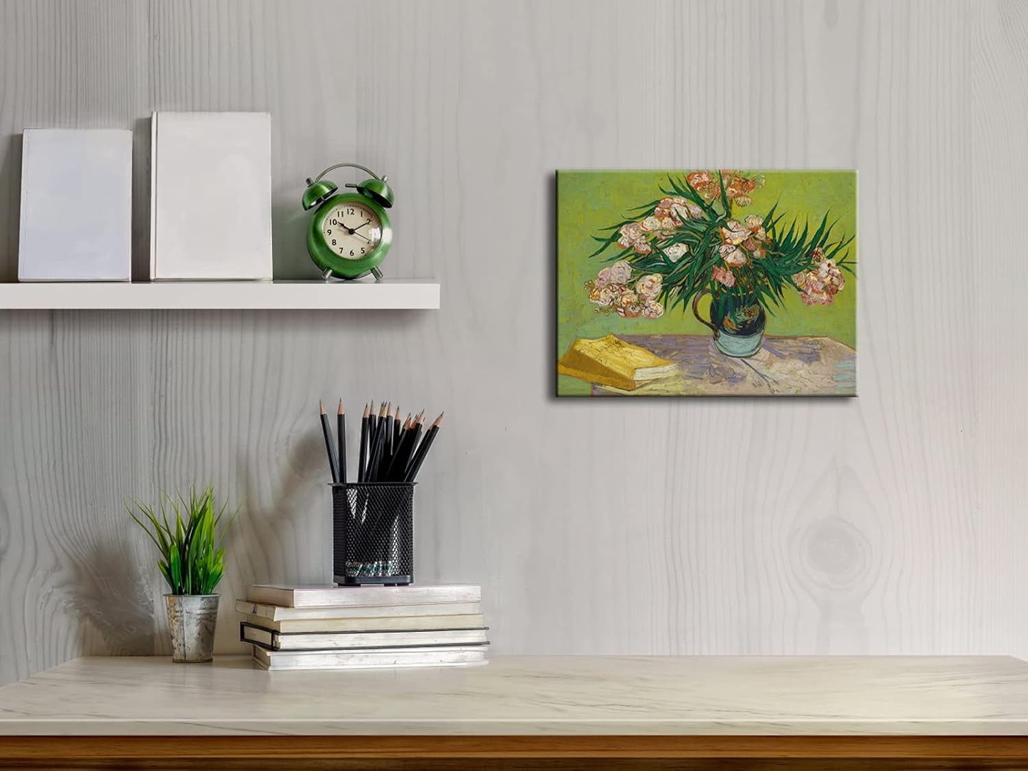 Van Gogh Oleanders Canvas Wall Art 40x30cm Framed Print