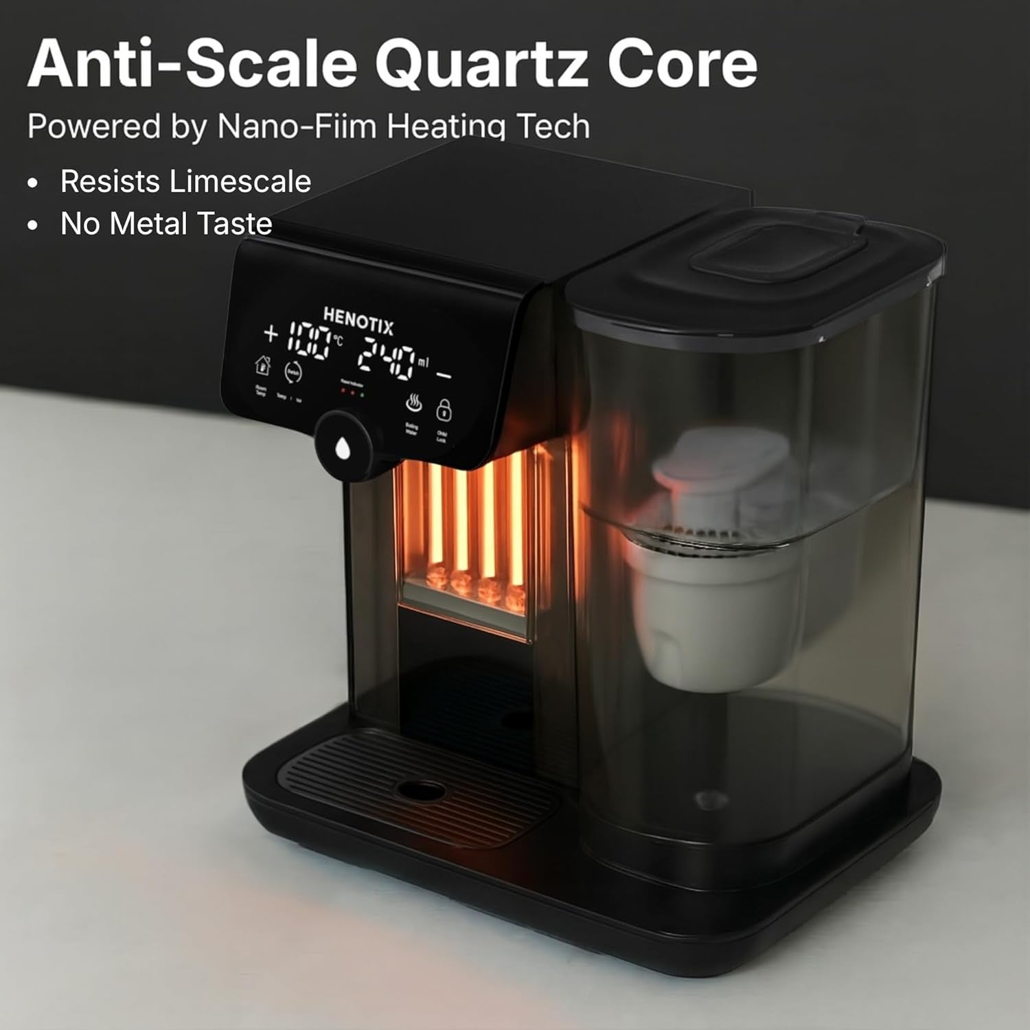 Instant Hot Water Dispenser 2.8L | Touch Screen Filter 12 Temp Presets