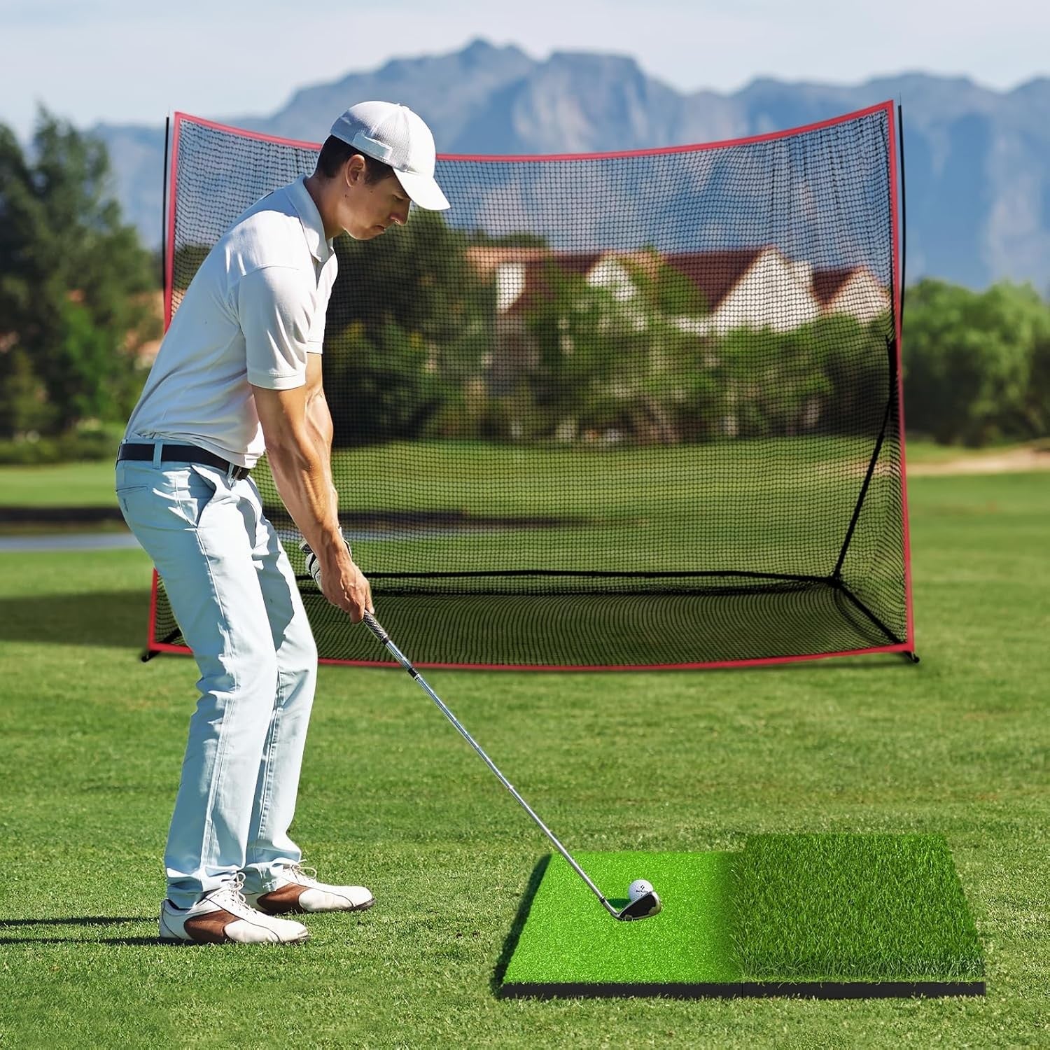 Extra Large Golf Hitting Mat Non Slip Indoor Outdoor