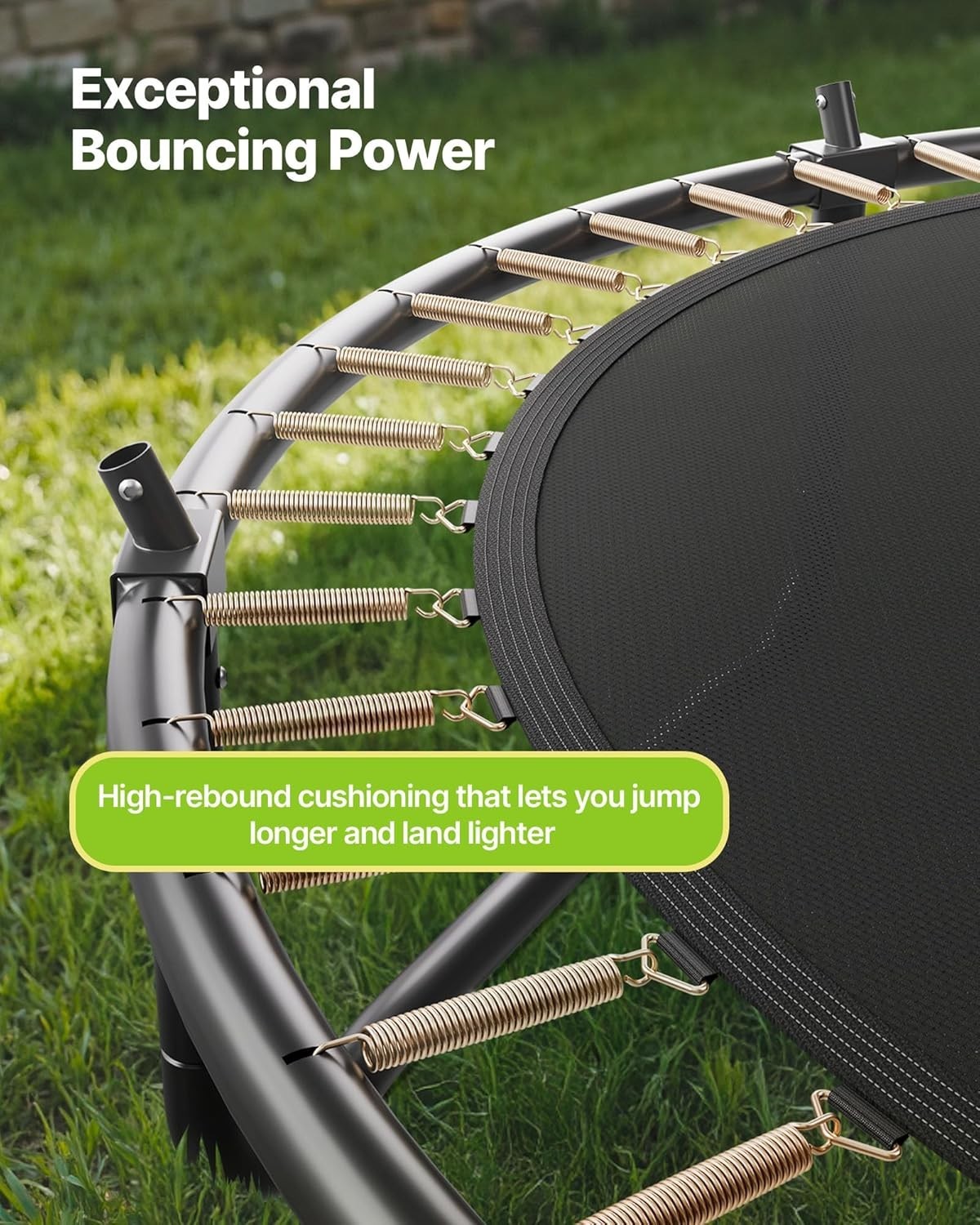 14FT Outdoor Trampoline with Safety Enclosure Heavy Duty 450LB