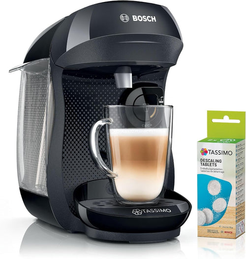 Pod Coffee Machine with Auto Clean, Adjustable Cup Size & Descaling Bundle