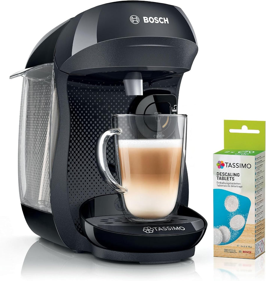 Pod Coffee Machine with Auto Clean, Adjustable Cup Size & Descaling Bundle