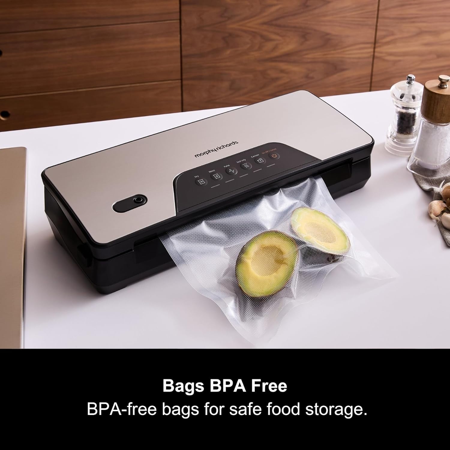 Fast Vacuum Sealer Machine - 5 Modes, USB Recharge, Built-in Cutter, Compact