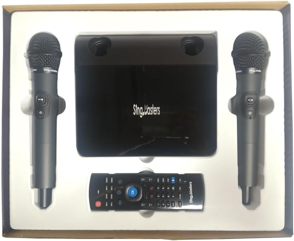 Smart Karaoke Machine 13K Songs WiFi Android TV 2 Wireless Mics