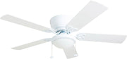 Prominence Home Benton 52" Ceiling Fan, 5 Blades, Remote, Quiet Motor, White