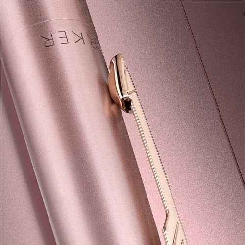 Luxury Ballpoint Pen – Monochrome Rose Gold, Medium Blue Ink, Retractable
