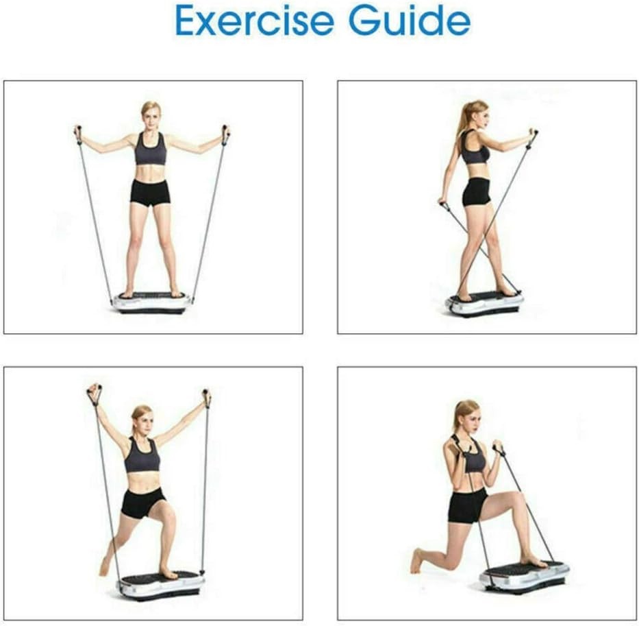 3D Vibration Plate Fitness Platform 180 Speeds Full Body 330lb