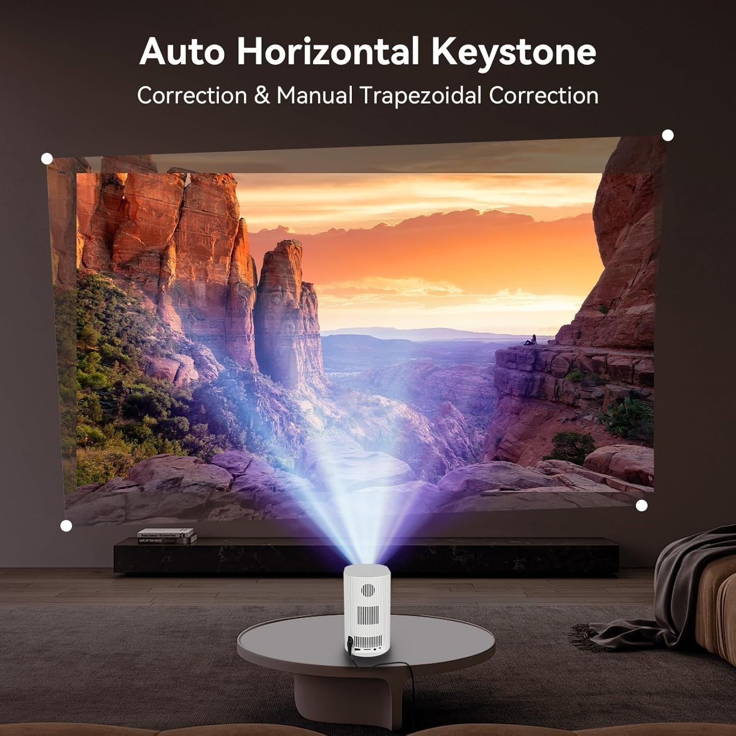 1080P 4K WiFi 6 Smart Projector Auto Focus Bluetooth Portable Cinema