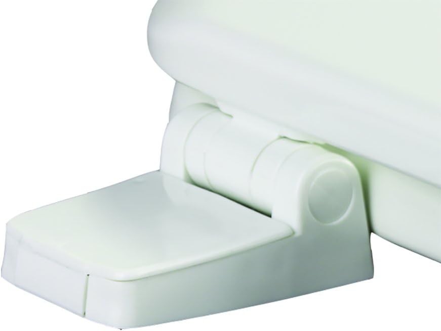 Chicago White Wooden Toilet Seat 48.8x37.8x6cm Adjustable Plastic Hinges