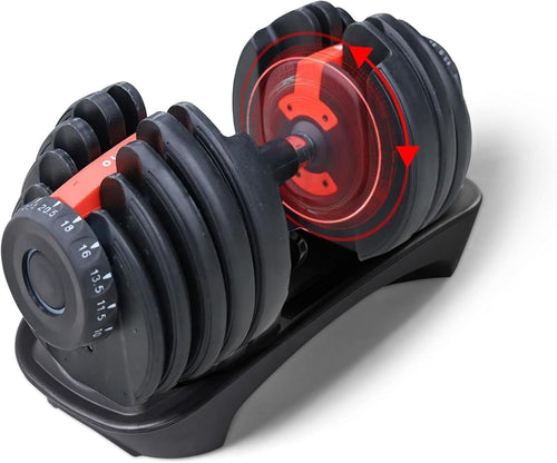 24kg Adjustable Dumbbell 10-in-1 One-Second Quick Change Space Saving Weight