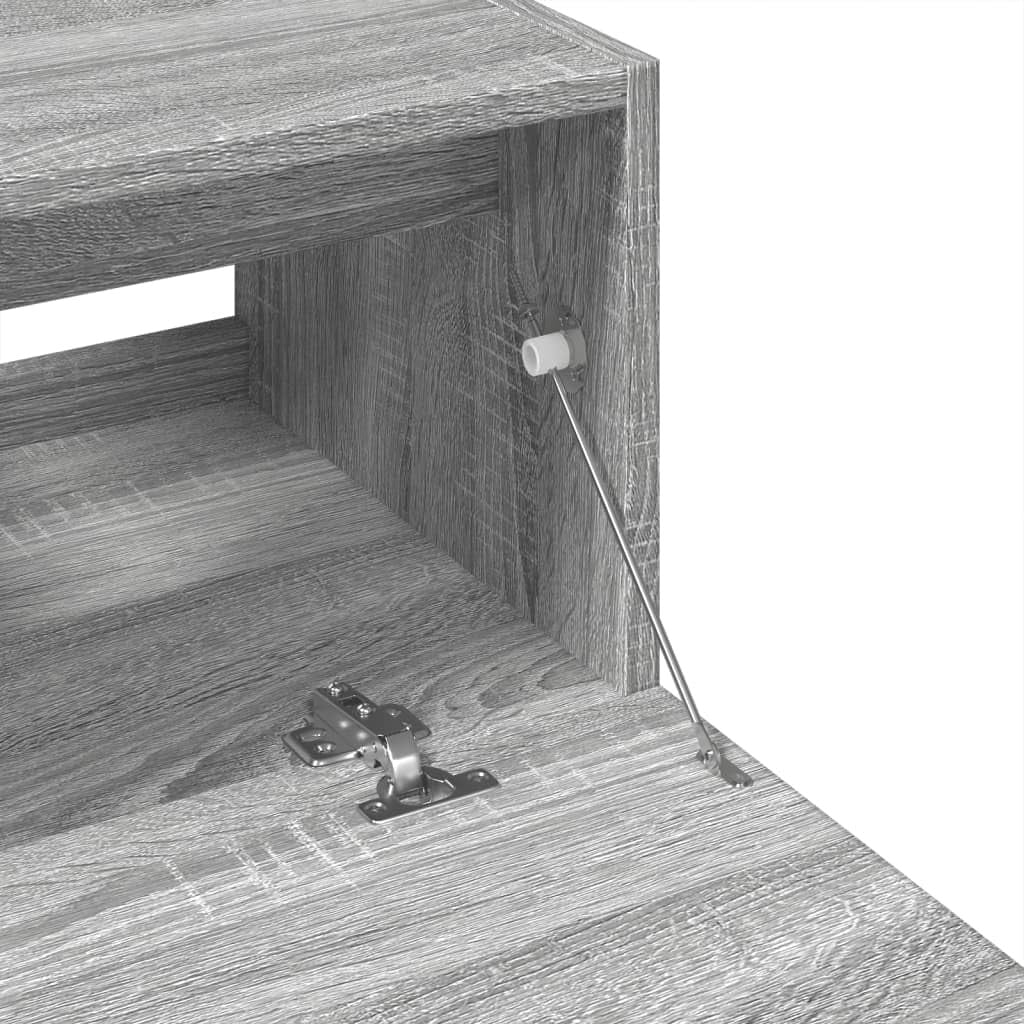 Grey Sonoma Bathroom Sink Cabinet 59x37x59cm Modern Under Sink Vanity Storage