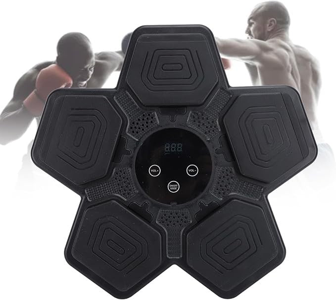 Wall Mounted Music Boxing Trainer Bluetooth LED Punch Pads Home Workout