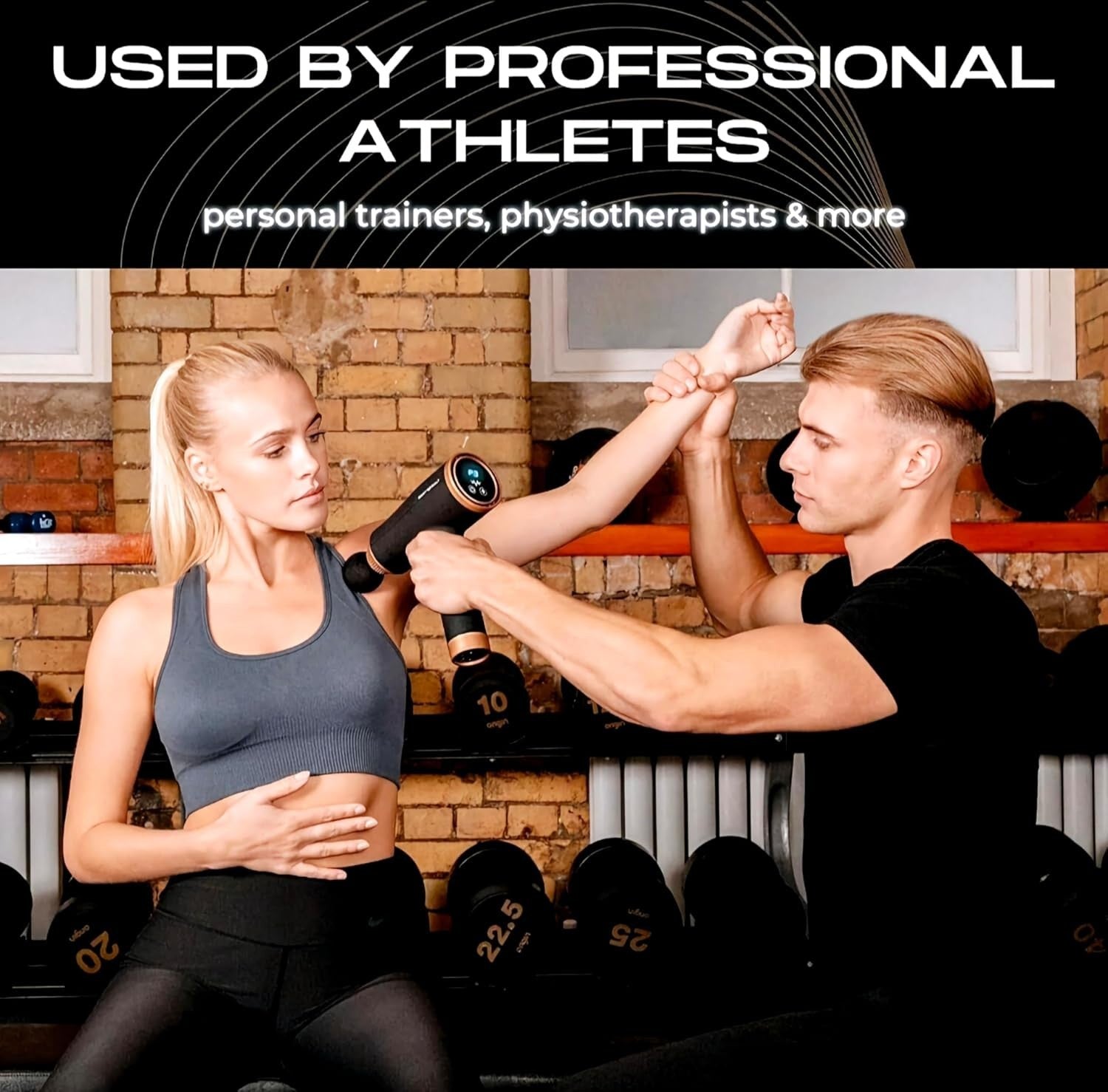 Deep Tissue Massage Gun 3200RPM Powerful Percussion Muscle Massager 5 Heads