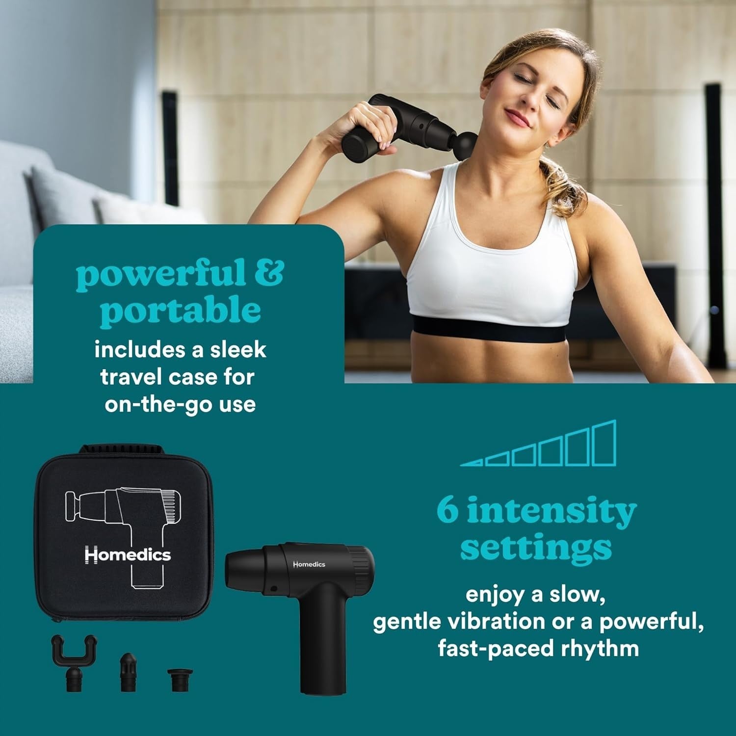 Heated Mini Massage Gun Deep Tissue Percussion Quiet Muscle Relief