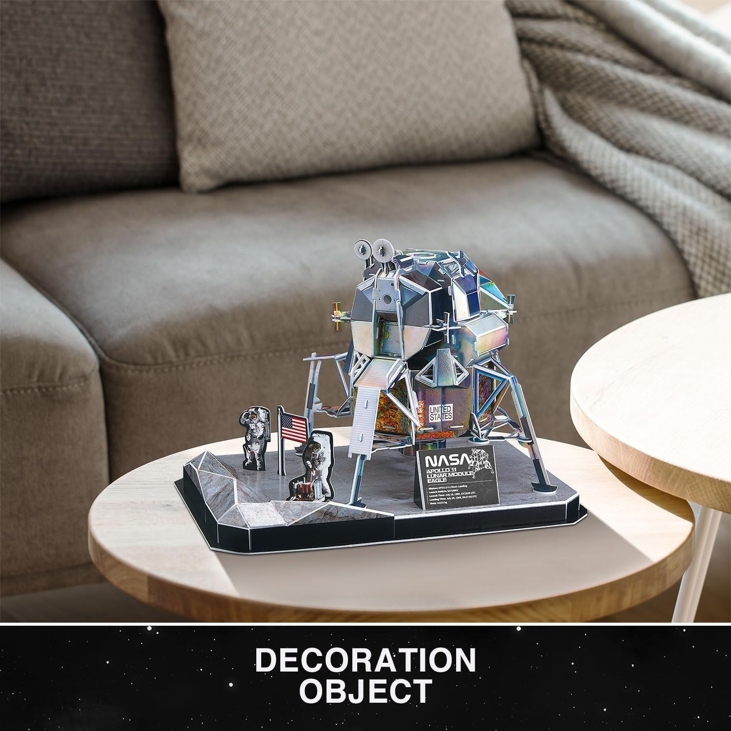 3D Space Rocket Puzzle for Kids & Adults - 93 Pieces, Educational Model